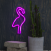 Neoon LED rozā flamingo sienas lampa