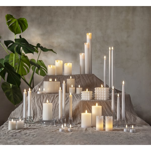 Vaska svece LED Flamme trīs liesmu baltā 13cm - Image 3