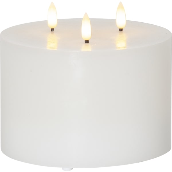 Vaska svece LED Flamme trīs liesmu baltā 13cm - Image 2