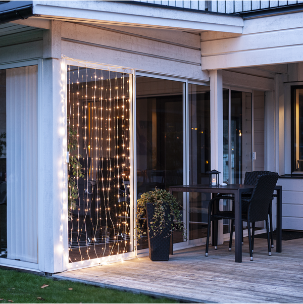 LED gaismu aizkars "Sherrie", 1Mx2M, silti balta - Image 2