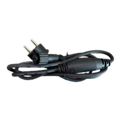 PRO Strāvas vads SUPERCONNECT melns gaismas virtenēm un gaismas aizkariem