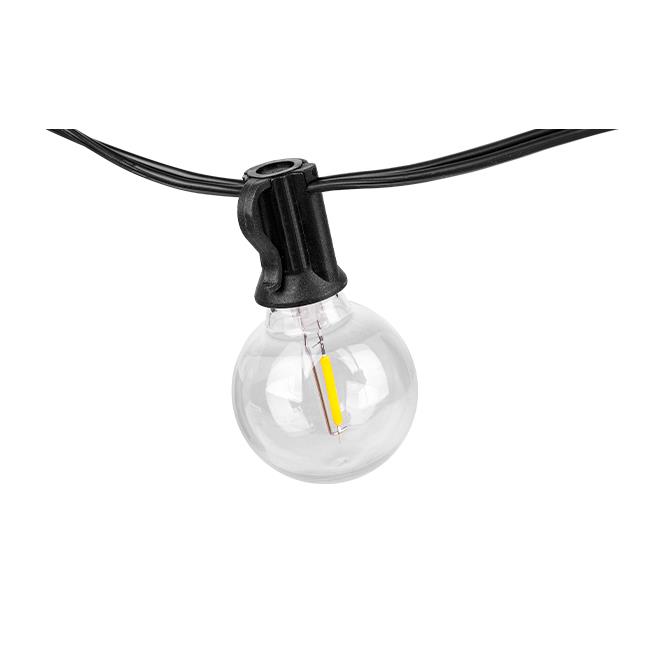 LED lampiņu virtene 10M 10 SPULDZES silti balta 2700K melna (spuldzes komplektā) - Image 3