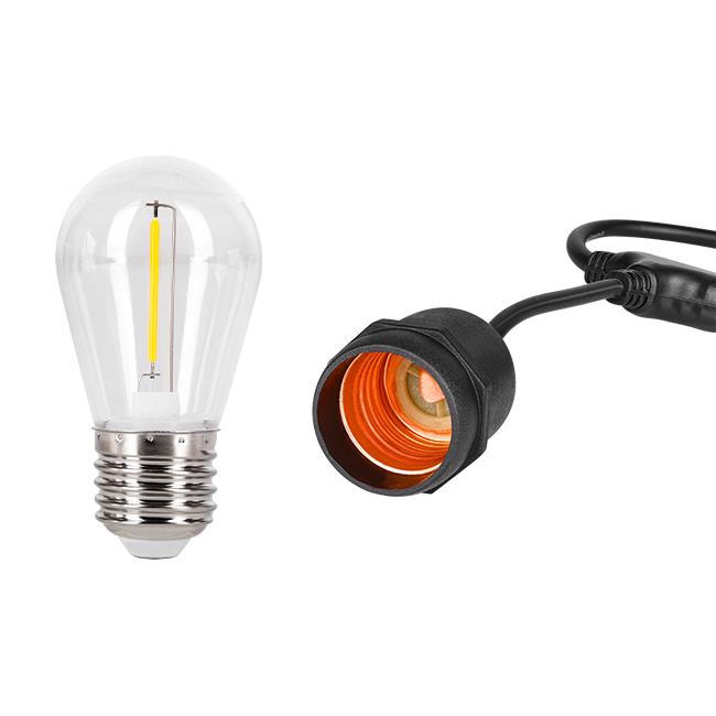LED lampiņu virtene 10M 10 SPULDZES, silti balta (2700K), 230V - Image 3