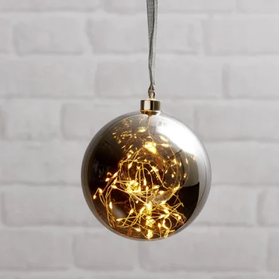LED stikla bumba "Glow" dūmu stikls Ø 15 cm