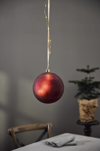 LED stikla bumba "Bliss" sarkana Ø 20 cm