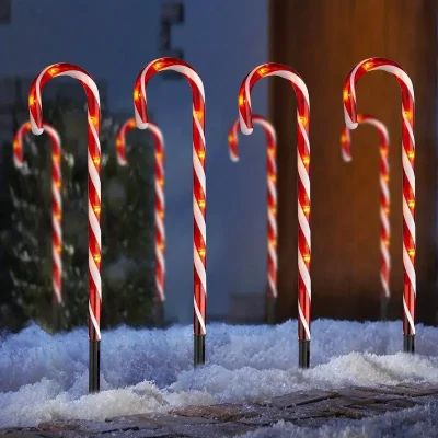 LED Ziemassvētku karameļu spieķi, 8 gab. komplekts, 230V IP44