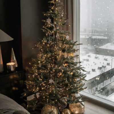 1000LED dekoratīvās mikro LED Ziemassvētku gaismas siltā baltā 100M + tālvadības pults