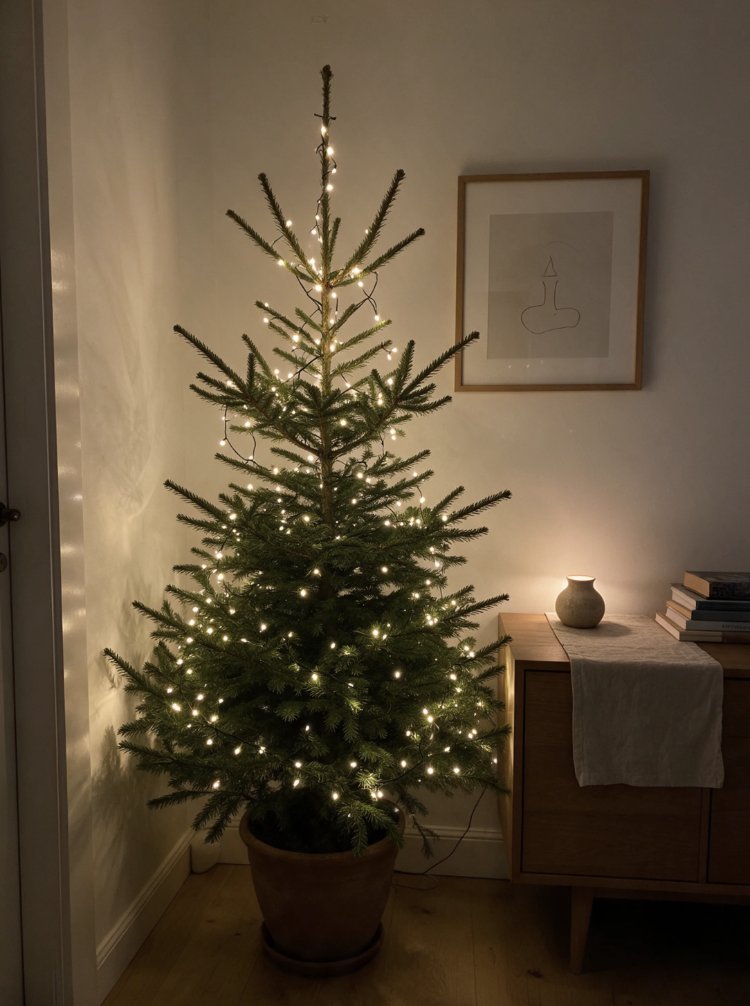 100 LED Ziemassvētku gaismas silti baltas 8M