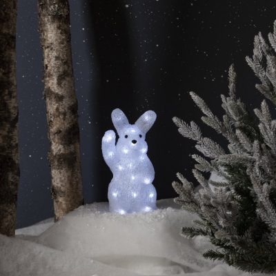 30 LED sveicinoša truša dekors "Crystalo" 29 cm