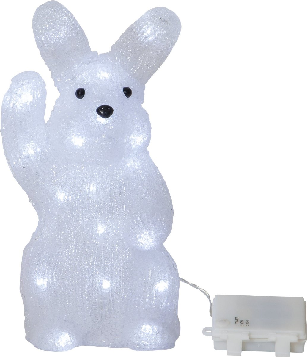 30 LED sveicinoša truša dekors "Crystalo" 29 cm