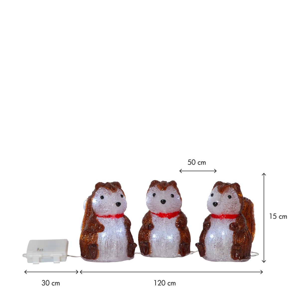 30 LED vāveru dekors "Crystalo" 120 cm