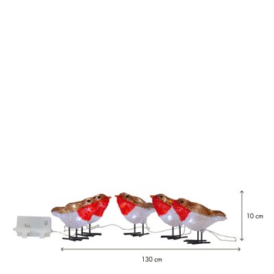 40 LED putnu dekors