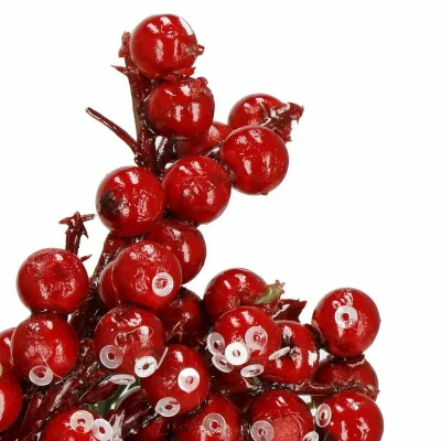 Dekoratīvs zariņš ar ogām un konfekšu nūjiņu 24 cm