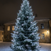 Profesionālas 500 LED Ziemassvētku gaismas auksti baltas, mirgo auksti balti 35.5 m