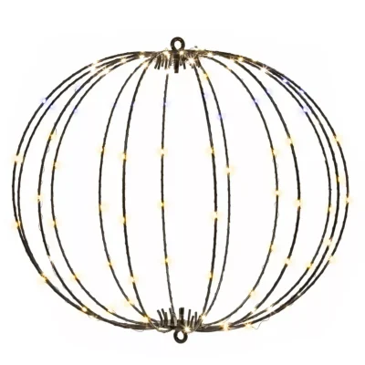 LED gaismas bumba 42,5 cm, 112 LED, silti balta