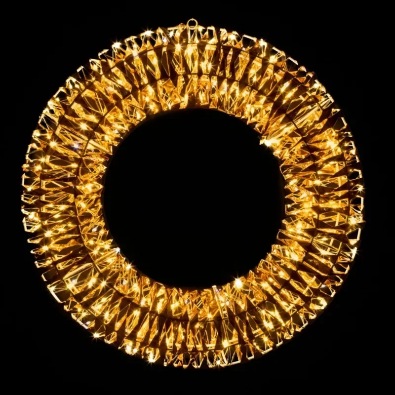 LED gaismas vainags 45 cm, 360 LED, silti balts