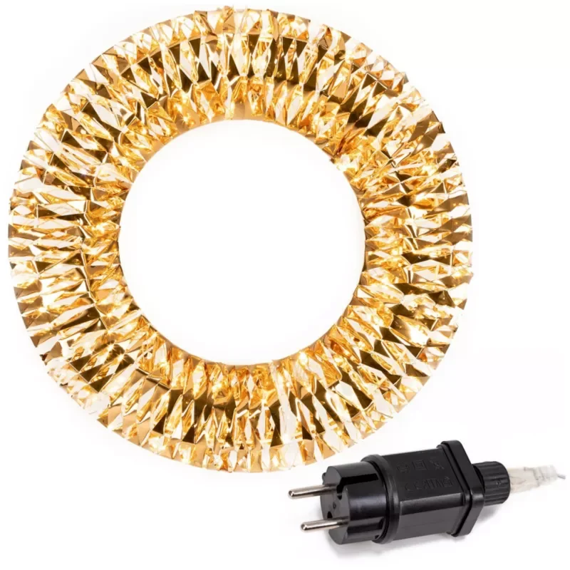 LED gaismas vainags 45 cm, 360 LED, silti balts