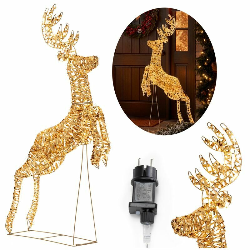 LED gaismas briedis "Glow" silti balts 120LED - Image 4