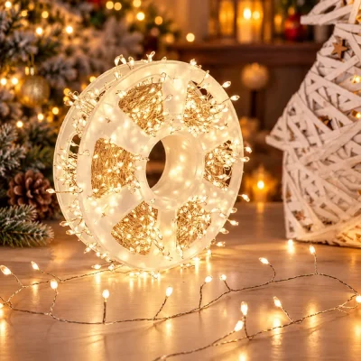 LED cluster Ziemassvētku gaismas uz sudraba stieples