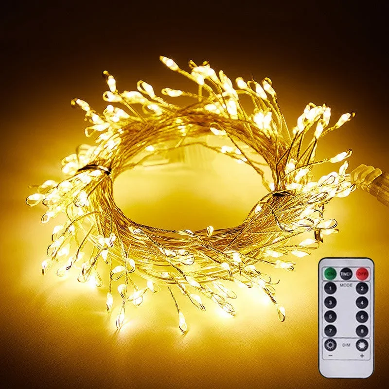 LED cluster gaismas ar tālvadības pulti