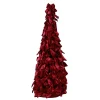 Bantīšu eglīte "Royals" bordo 100 cm