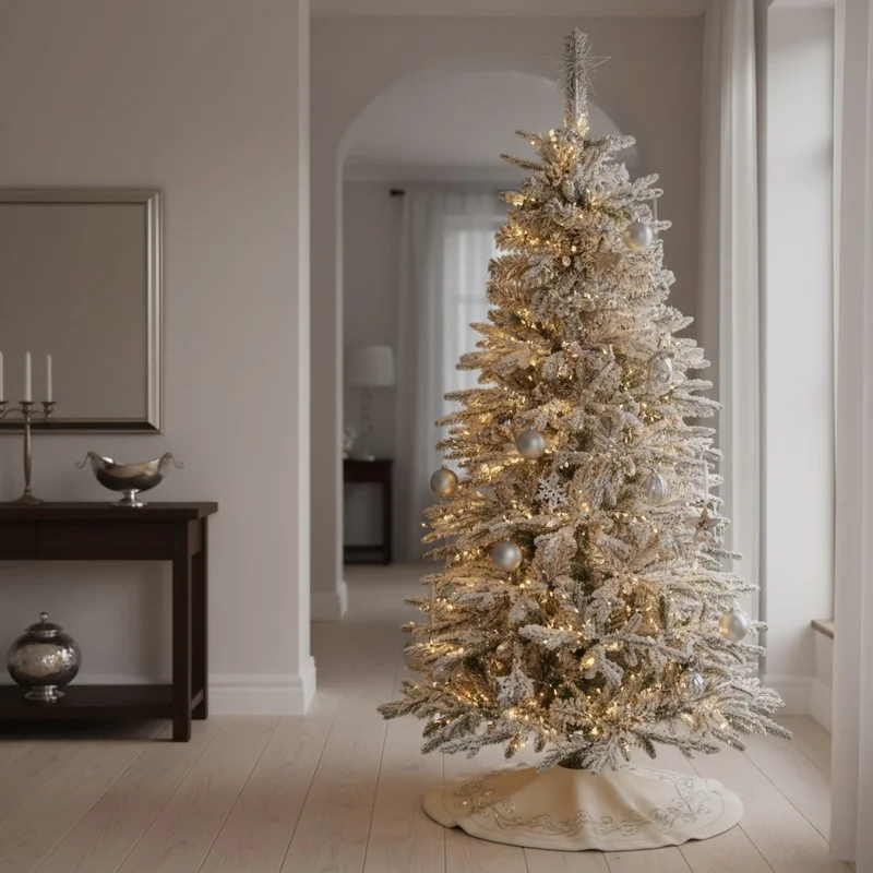Apsnigusi Ziemassvētku egle „Kalnu egle Lux” 180 cm