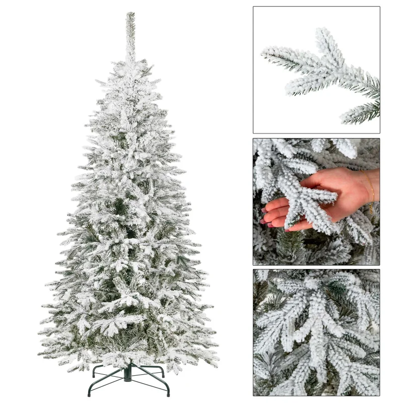 Apsnigusi Ziemassvētku egle „Kalnu egle Lux” 220 cm