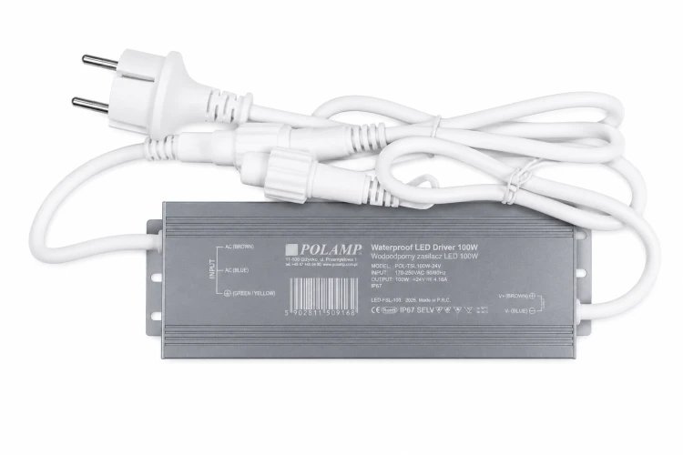 PRO barošanas bloks 24V 100W IP67 – līdz 11 virtenēm (110 m)