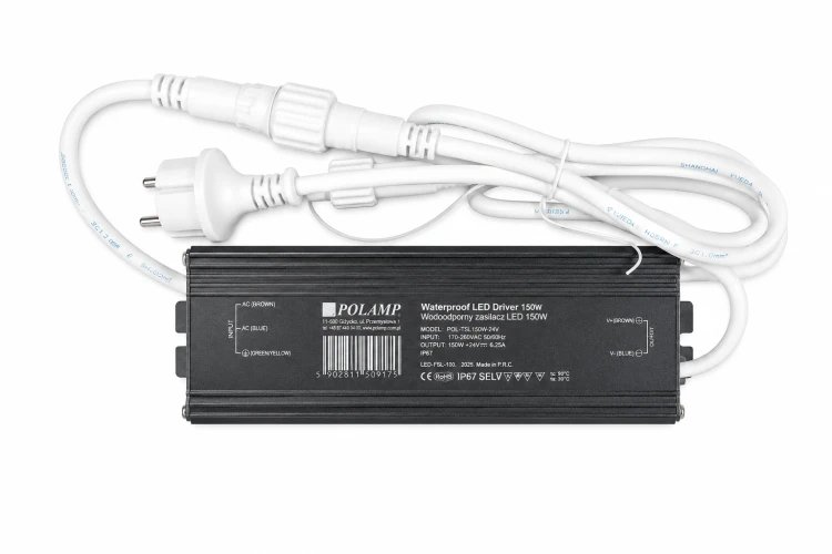 PRO barošanas bloks 24V 150W IP67 – līdz 17 virtenēm (170 m)