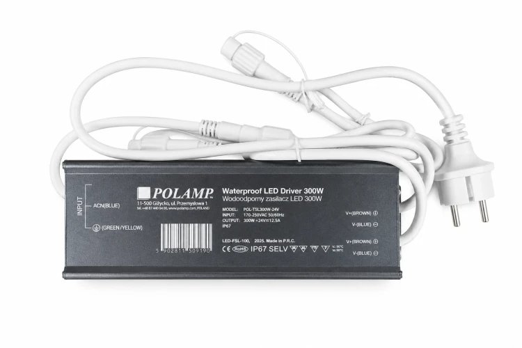 PRO barošanas bloks 24V 300W IP67 – līdz 35 virtenēm (350 m)