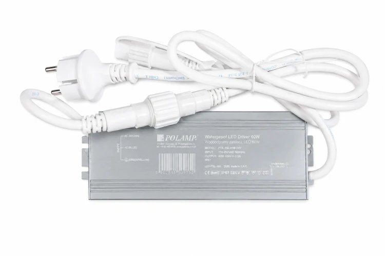 PRO barošanas bloks 24V 60W IP67 – līdz 7 virtenēm (70 m)