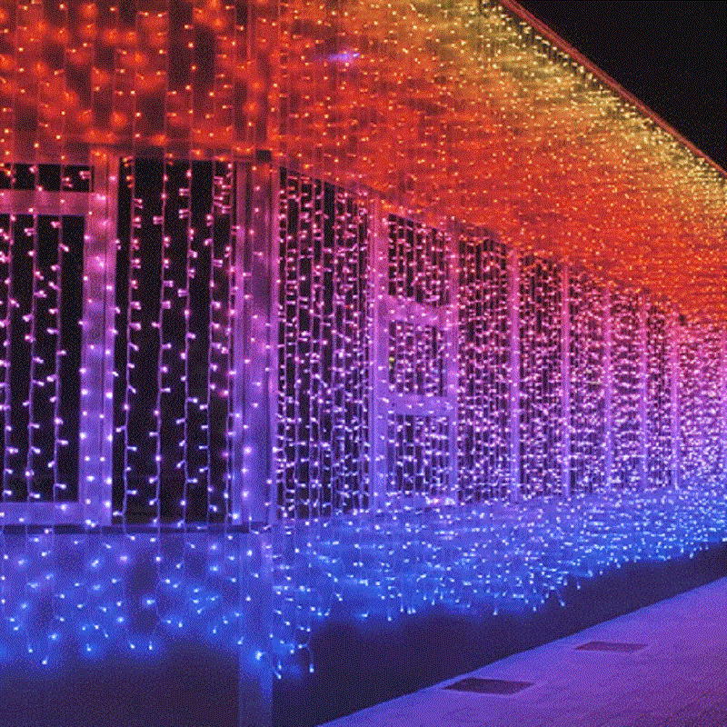 Viedās Ziemassvētku lampiņas Twinkly Curtain Special Edition 1m x 2m 210 RGB+W LEDs (Gen II)