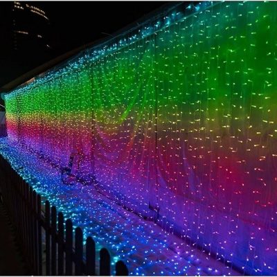Viedās Ziemassvētku lampiņas Twinkly Curtain Special Edition 1m x 2m 210 RGB+W LEDs (Gen II)